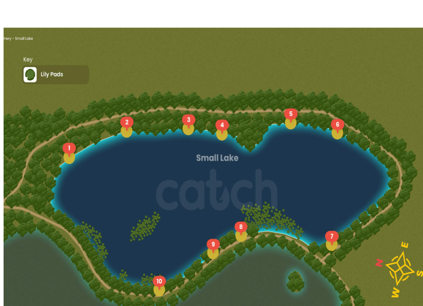 Catch 22 Small Lake swim map
